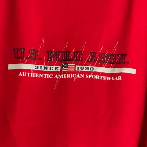 U.S. Polo Assn. Red and Gray Color-Block Tank Top - Picture 2 of 6